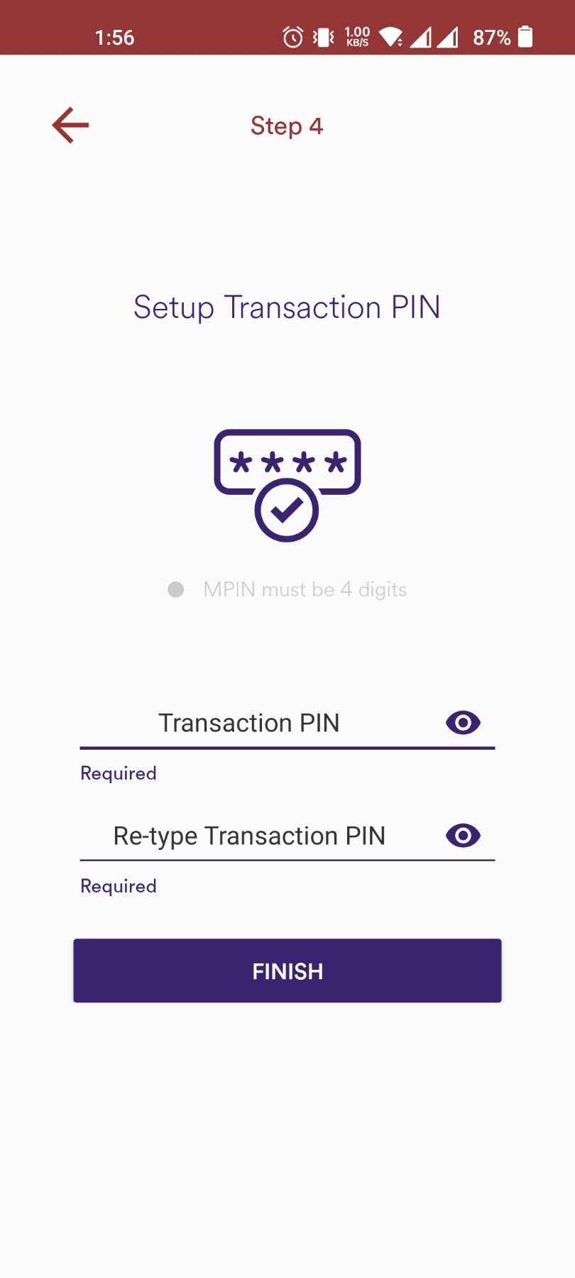 Set Transaction PIN - Image