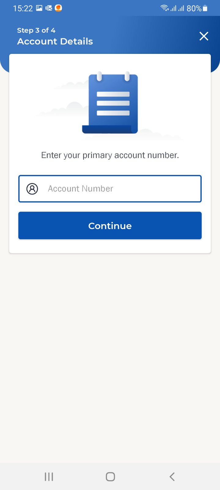 Enter Account Number - Image