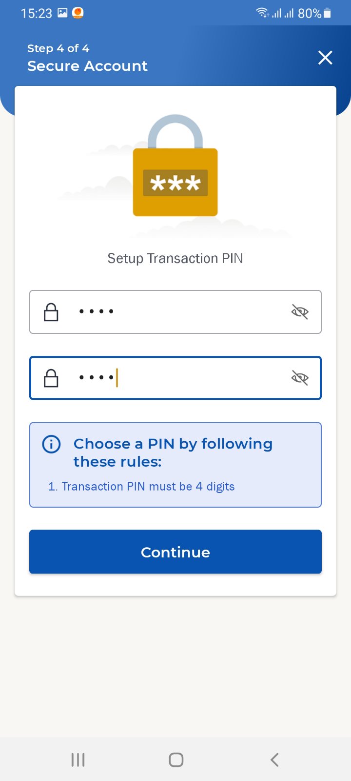 Set Transaction PIN - Image