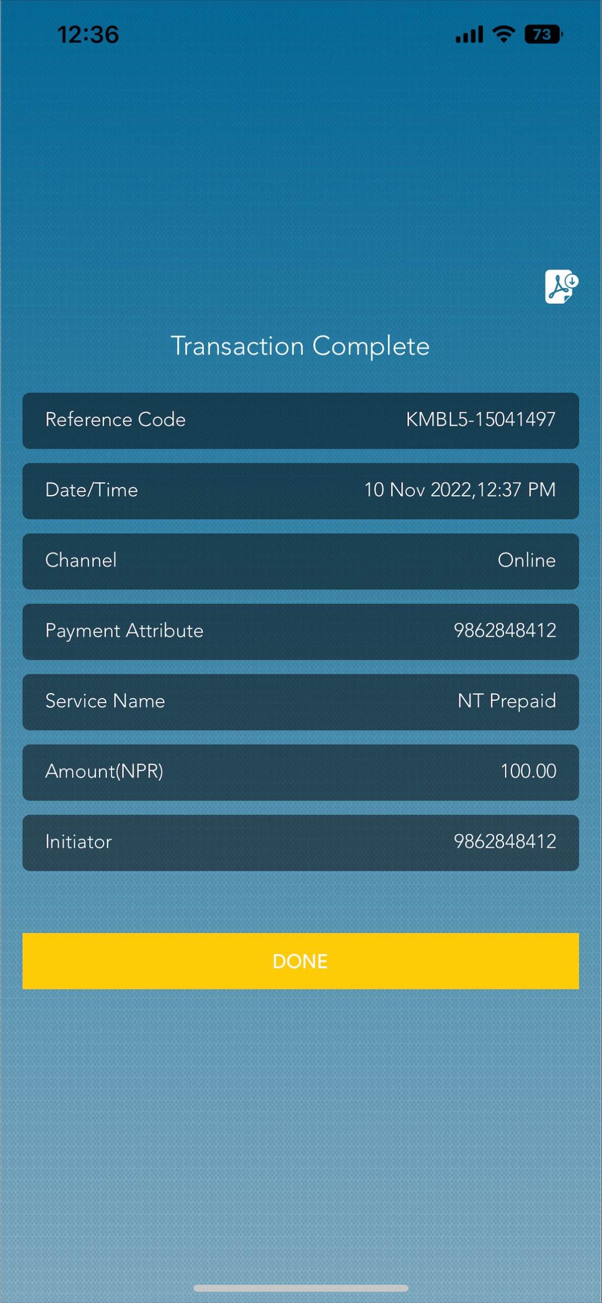 Transaction Success - Image