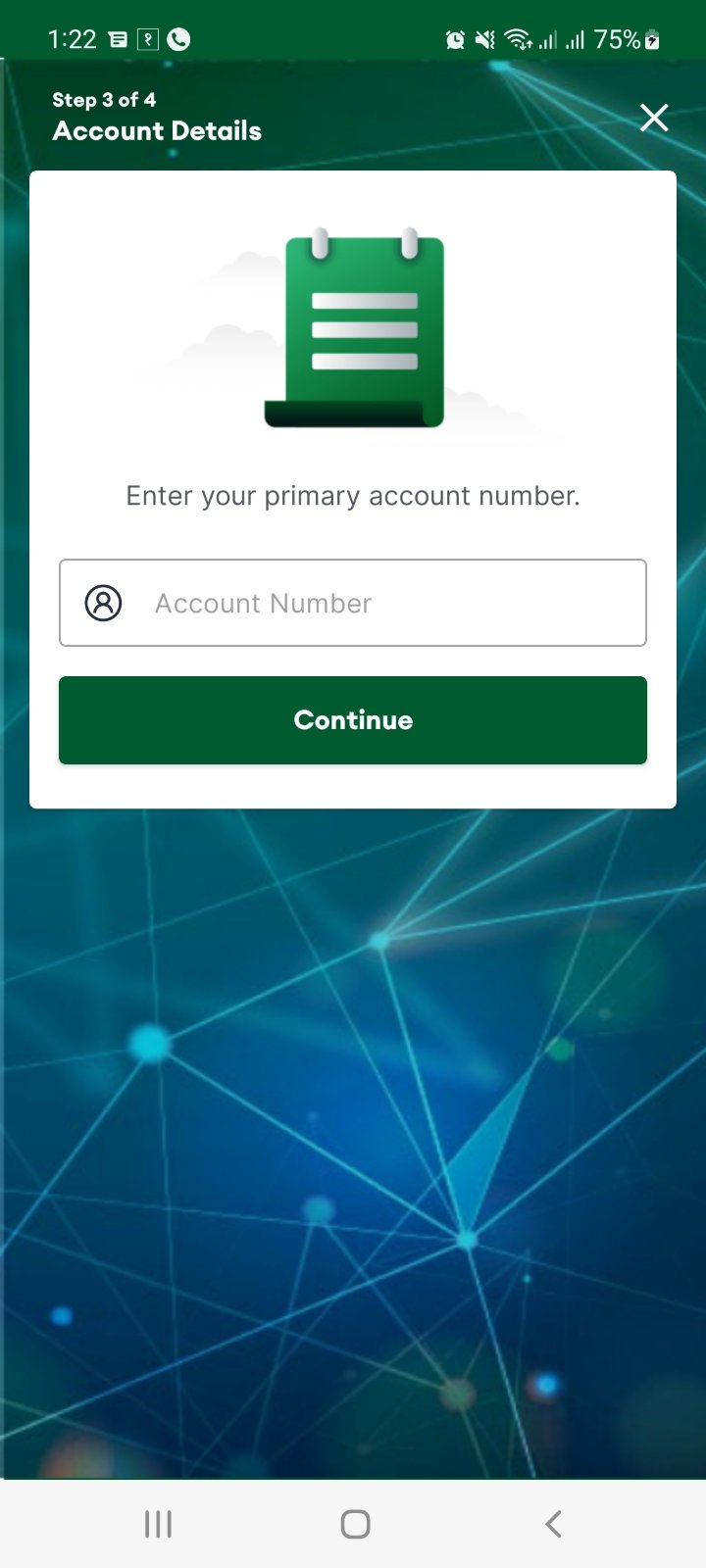 Enter Account Number - Image