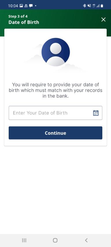 Enter Date of Birth - Image