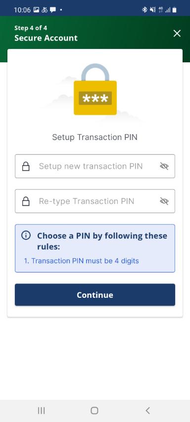 Set Transaction PIN - Image